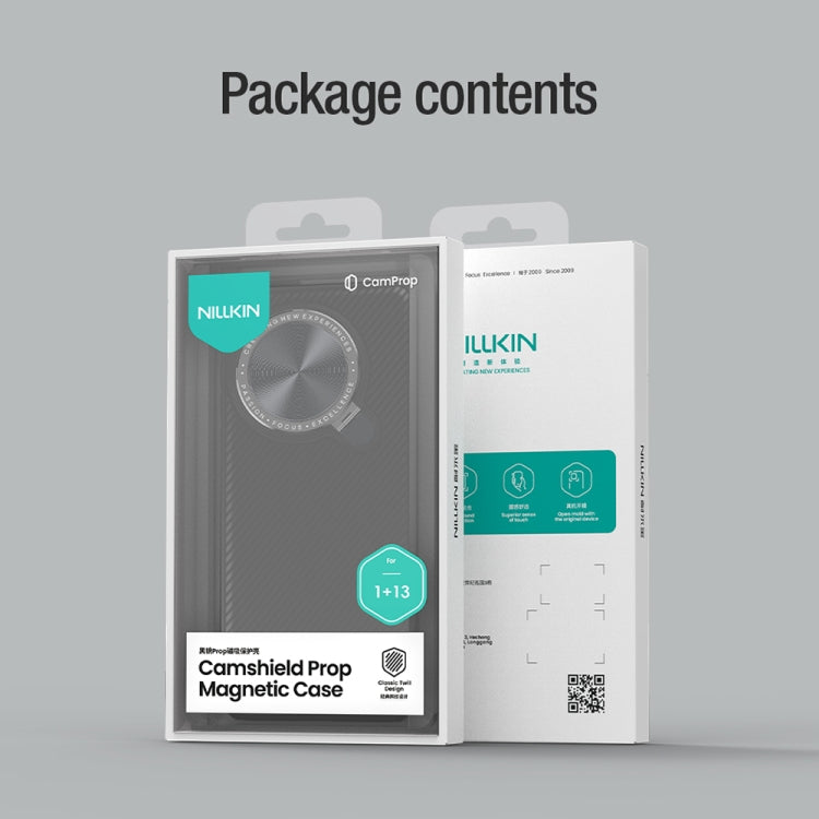 For OnePlus 13 NILLKIN CamShield Prop MagSafe Magnetic PC Phone Case(Black)