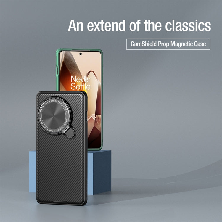 For OnePlus 13 NILLKIN CamShield Prop MagSafe Magnetic PC Phone Case(Black)