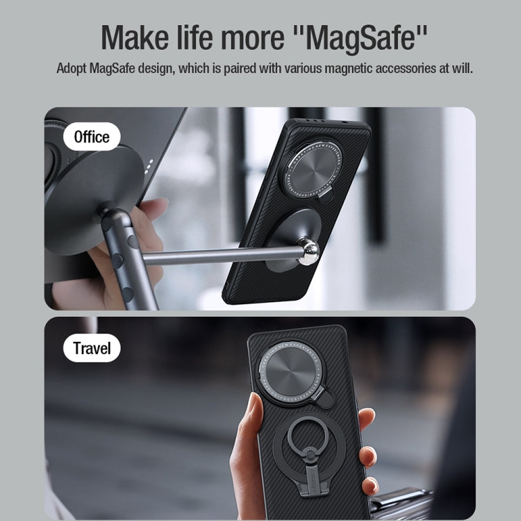For OnePlus 13 NILLKIN CamShield Prop MagSafe Magnetic PC Phone Case(Black)