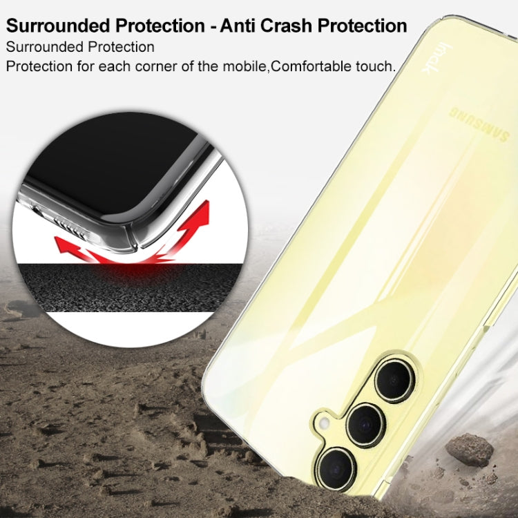 Pour Samsung Galaxy A35 5G imak Wing II Étui de protection pour téléphone en cristal résistant à l'usure