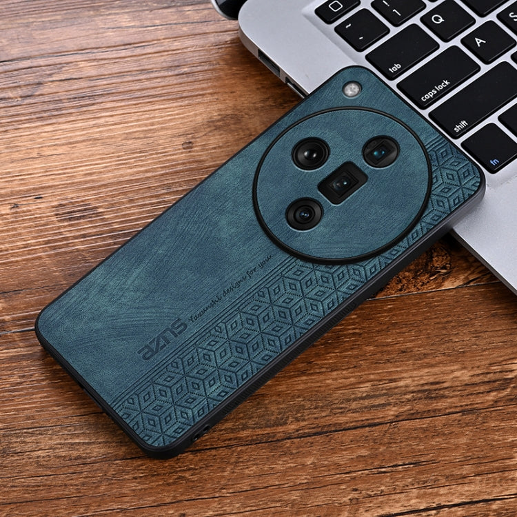 For OPPO Find X7 Ultra AZNS 3D Embossed Skin Feel Phone Case(Dark Green)