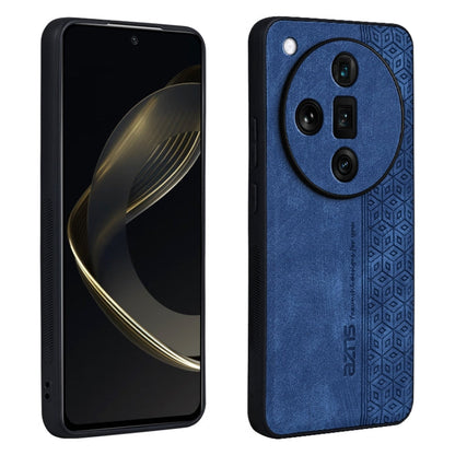 For OPPO Find X7 Ultra AZNS 3D Embossed Skin Feel Phone Case(Sapphire Blue)