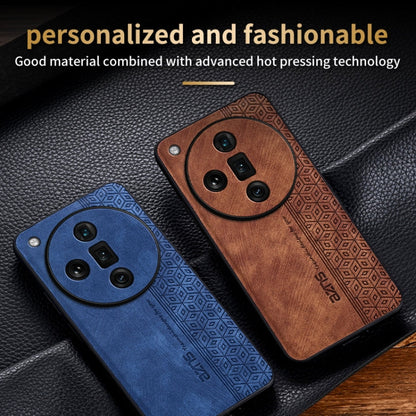 For OPPO Find X7 Ultra AZNS 3D Embossed Skin Feel Phone Case(Purple)