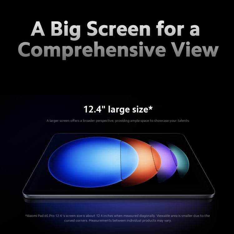 Xiaomi Pad 6S Pro 12.4 inch, 12GB+512GB, HyperOS Qualcomm Snapdragon 8 Gen2 Octa Core, 10000mAh Battery(Black)