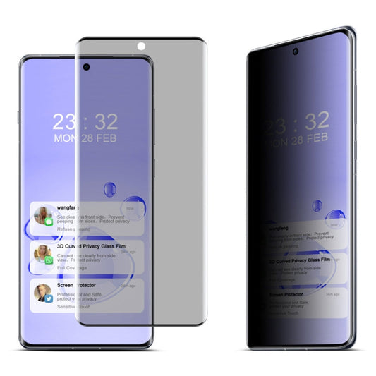 For OPPO Find X7 5G imak No Edge Version 3D Curved Privacy Full Screen Tempered Glass Film