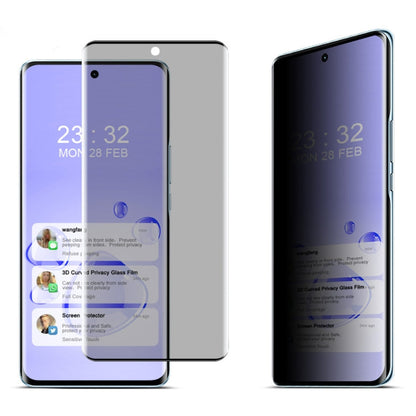 Pour Honor X50 5G imak Film en verre trempé Incurvé 3D Anti-Espion Bord à Bord