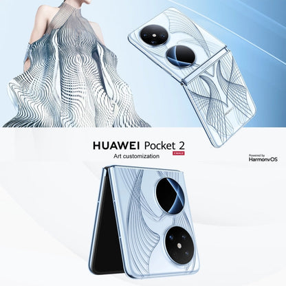 HUAWEI Pocket 2 Art Custom Edition, 16Go+1To, 6.94 pouces + 1.15 pouces HarmonyOS 4.0 Octa Core, OTG, NFC, Ne prend pas en charge Google Play (Bleu)