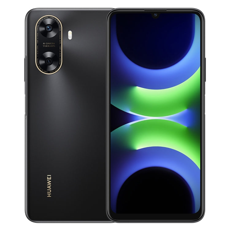 HUAWEI Enjoy 70z, 8 Go + 256 Go, Identification latérale par empreinte digitale, 6,75 pouces HarmonyOS 4.0 Octa Core 2,4 GHz, Réseau : 4G, Ne prend pas en charge Google Play (Noir)