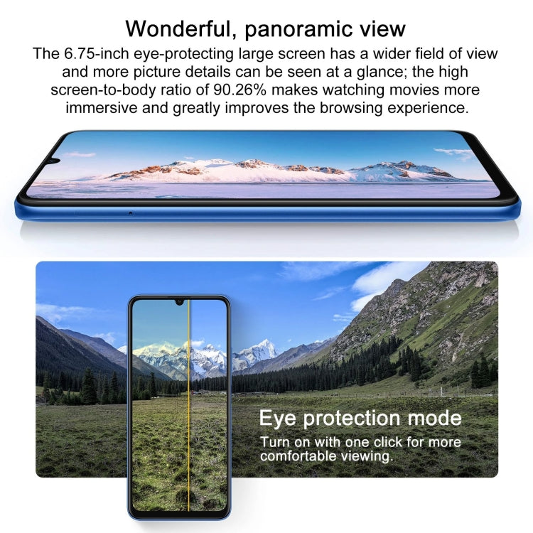 HUAWEI Enjoy 70z, 8 Go+128 Go, identification latérale par empreinte digitale, 6,75 pouces HarmonyOS 4.0 Octa Core 2,4 GHz, réseau : 4G, ne prend pas en charge Google Play (blanc)