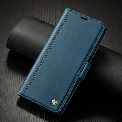 For Samsung Galaxy A15 4G / 5G LC.IMEEKE Skin-friendly Card Slots Leather Phone Case(Blue)