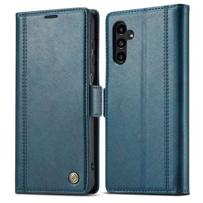 For Samsung Galaxy A15 4G / 5G LC.IMEEKE Skin-friendly Card Slots Leather Phone Case(Blue)