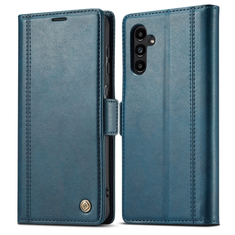 For Samsung Galaxy A35 5G LC.IMEEKE Skin-friendly Card Slots Leather Phone Case(Blue)