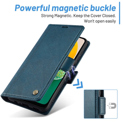For Samsung Galaxy A35 5G LC.IMEEKE Skin-friendly Card Slots Leather Phone Case(Blue)