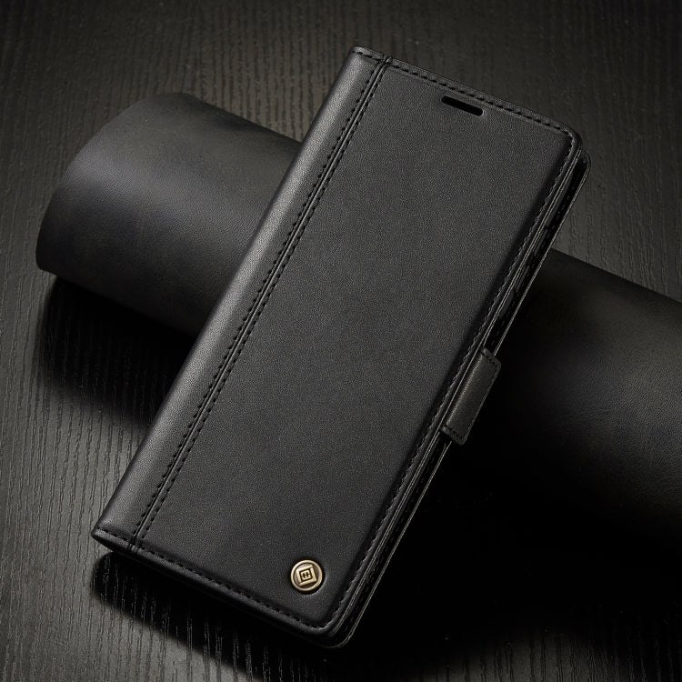 For Samsung Galaxy S24+ LC.IMEEKE Skin-friendly Card Slots Leather Phone Case(Black)