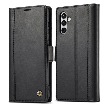 For Samsung Galaxy S24+ LC.IMEEKE Skin-friendly Card Slots Leather Phone Case(Black)