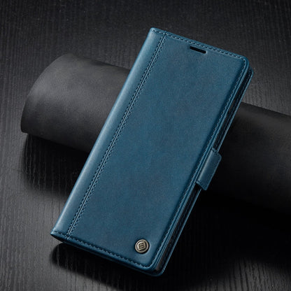 For Samsung Galaxy S24 Ultra LC.IMEEKE Skin-friendly Card Slots Leather Phone Case(Blue)