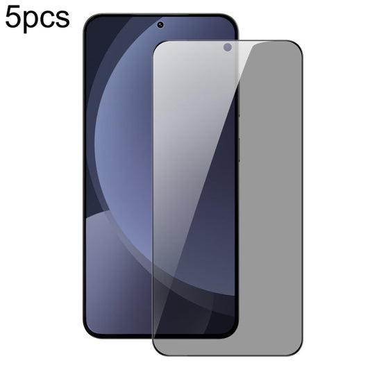 For Samsung Galaxy S25+ 5G 5pcs DUX DUCIS 0.33mm 9H High Aluminum Anti-spy HD Tempered Glass Film