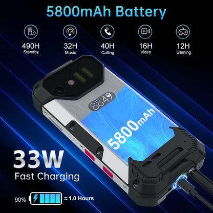 [HK Warehouse] Unihertz Tank mini 1 / 8849, 8GB+256GB, 100MP Camera, 4.3 inch Android 13 Helio G99 Octa Core, Network: 4G(Black)