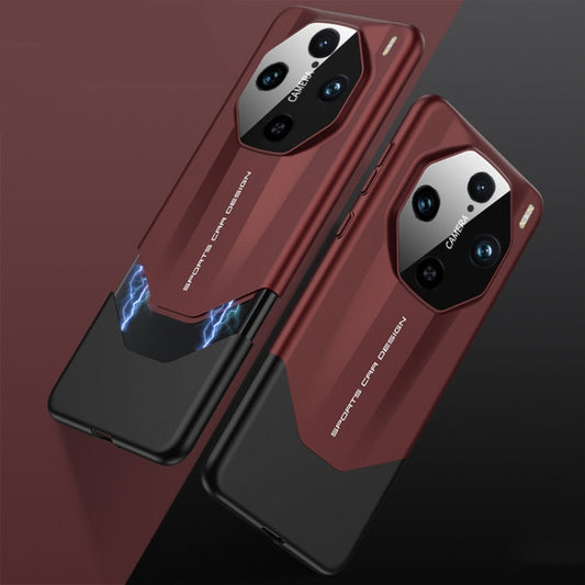 Pour vivo X100 Pro Coque de téléphone antichoc intégrale GKK Imitation Ultimate Design (Rouge)