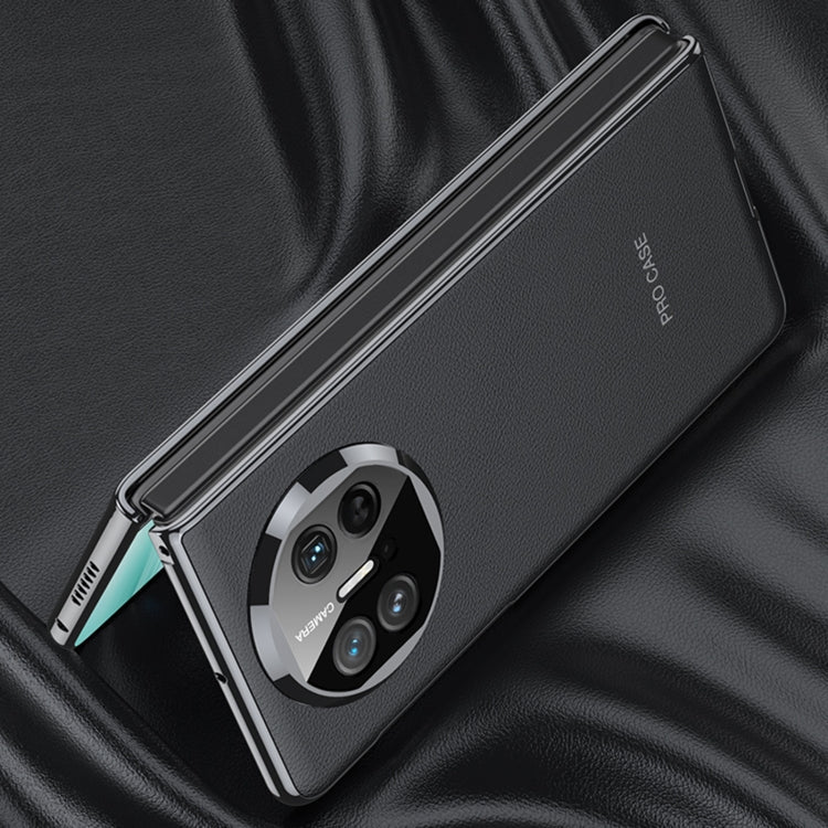 For Huawei Mate X5 GKK Leather Ultra-thin Electroplating Shockproof Phone Case(Black)