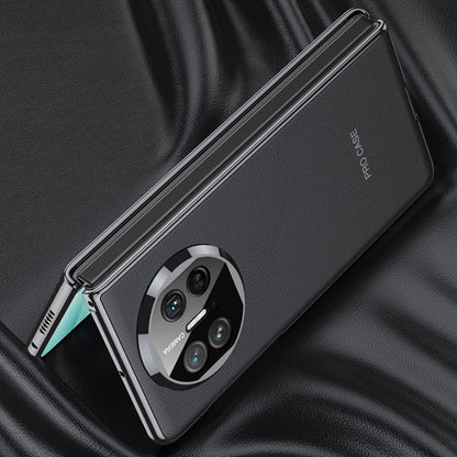 For Huawei Mate X5 GKK Leather Ultra-thin Electroplating Shockproof Phone Case(Black)