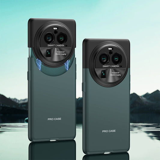Pour OPPO Find X6 Pro Étui de téléphone antichoc GKK à connexion tenon-mortaise bicolore (vert)