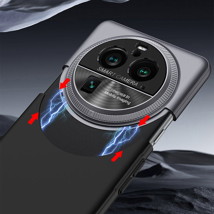Pour OPPO Find X6 Pro Étui de téléphone antichoc GKK à tenon et mortaise de couleur contrastante (marron)