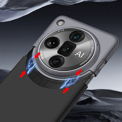 Pour coque de téléphone antichoc OPPO Find X7 Ultra GKK avec connexion à tenon et mortaise et couleur contrastante (bleue)