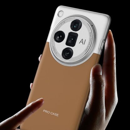 Pour coque de téléphone antichoc OPPO Find X7 Ultra GKK avec connexion à tenon et mortaise et couleur contrastante (bleue)