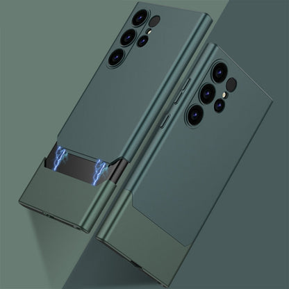 For Samsung Galaxy S24 Ultra 5G GKK Mortise-Tenon Connection Contrast Color Shockproof Phone Case(Green)