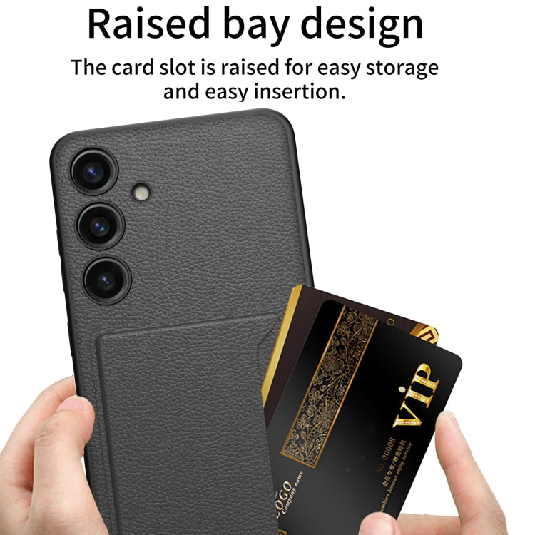 For Samsung Galaxy S24+ 5G GKK Ultra-thin Leather Card Slots Phone Case With Magnetic Holder(Red)