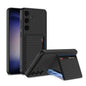 For Samsung Galaxy S24+ 5G GKK Ultra-thin Leather Card Slots Phone Case With Magnetic Holder(Carbon Fiber Texture)