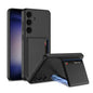 For Samsung Galaxy S24+ 5G GKK Ultra-thin Leather Card Slots Phone Case With Magnetic Holder(Black)