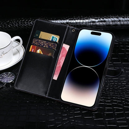For CAT S75 idewei Crocodile Texture Leather Phone Case(Red)