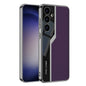 For For Samsung Galaxy S24+ 5G GKK Plating TPU + Leather Supercar Full Coverage Phone Case(Purple)