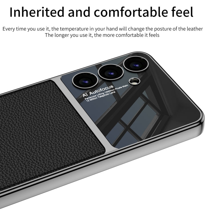 For Samsung Galaxy S24+ 5G GKK Plating TPU + Leather Full Coverage Phone Case(Green)