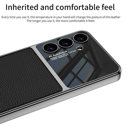 For Samsung Galaxy S24+ 5G GKK Plating TPU + Leather Full Coverage Phone Case(Green)