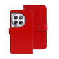 For OnePlus 12 idewei Crazy Horse Texture Leather Phone Case(Red)