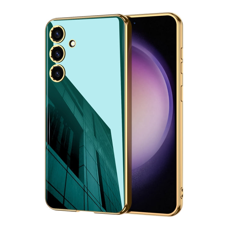 For Samsung Galaxy S24 5G GKK Electroplating TPU Full Coverage Phone Case(Green)