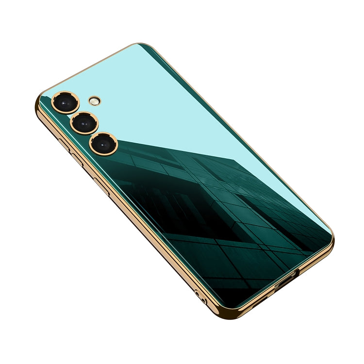 For Samsung Galaxy S24 5G GKK Electroplating TPU Full Coverage Phone Case(Green)