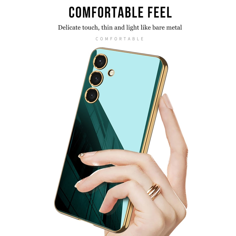 For Samsung Galaxy S24 5G GKK Electroplating TPU Full Coverage Phone Case(Green)