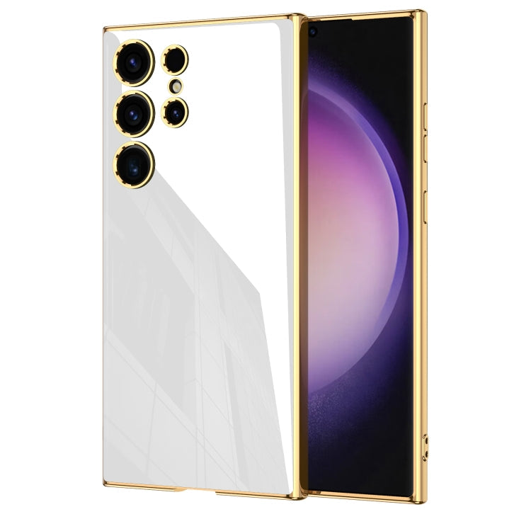 For Samsung Galaxy S24 Ultra 5G GKK Electroplating TPU Full Coverage Phone Case(White)