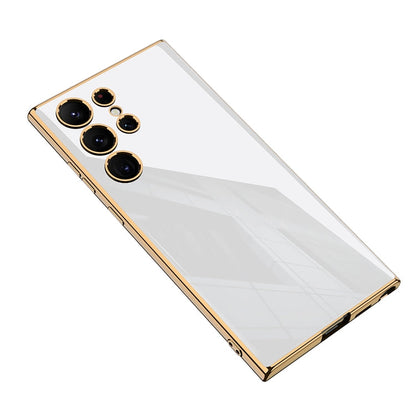 For Samsung Galaxy S24 Ultra 5G GKK Electroplating TPU Full Coverage Phone Case(White)