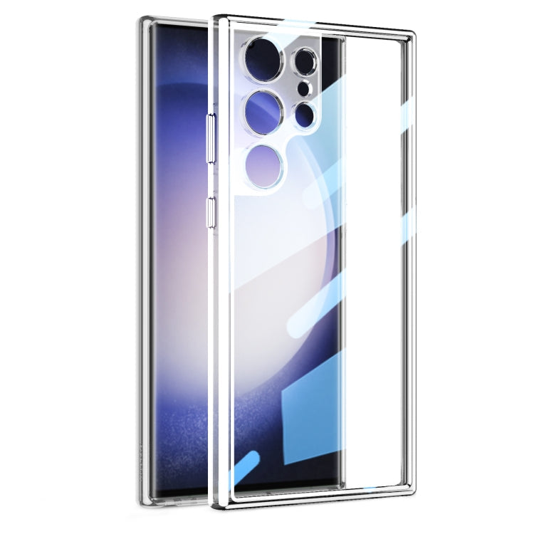 For Samsung Galaxy S24 Ultra 5G GKK Space Frame Transparent PC + TPU Phone Case(Transparent)