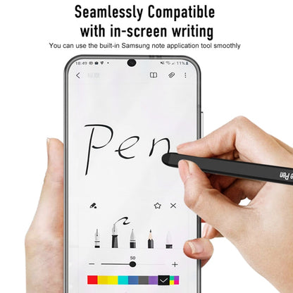 For Samsung Galaxy S24 Ultra 5G GKK Space Frame Transparent PC + TPU Phone Case with Pen(Transparent)