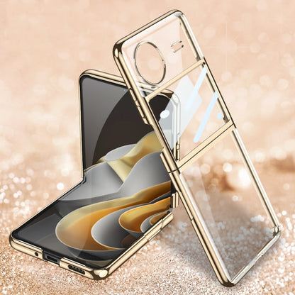 Pour coque de téléphone vivo X Flip GKK plaquée intégrale (or)