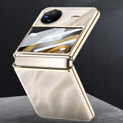 Pour coque de téléphone vivo X Flip GKK plaquée intégrale (or)