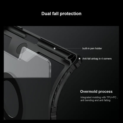 Pour iPad Pro 11 2024 Nillkin Étui Clavier Bumper Link Rétroéclairé
