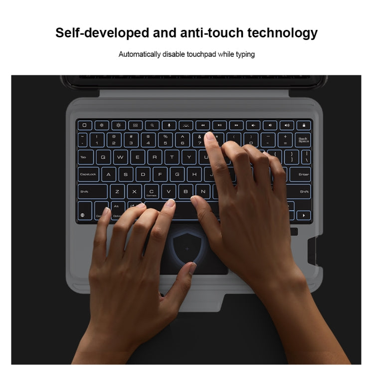Pour iPad Pro 11 2024 Nillkin Étui Clavier Bumper Link Rétroéclairé