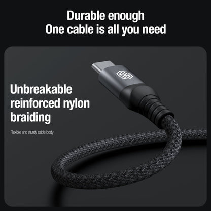 Nillkin Swift Pro 1m 3 in 1 USB to 8 Pin + Type-C + Micro USB Fast Charging Cable(Blue)